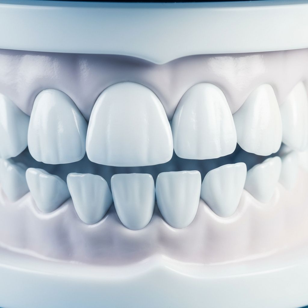 Close-up illustration representing healthy, bright white teeth — hallmark of professional dental care